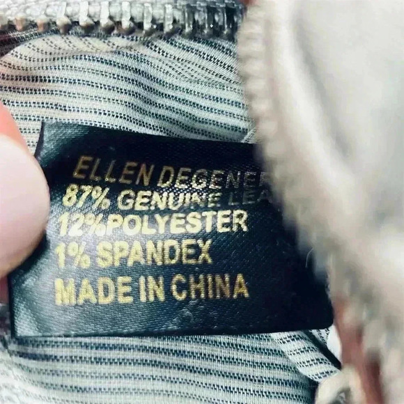 Ellen Degeneres Women's Brown Leather Crossbody Bag - Picture 10 of 12